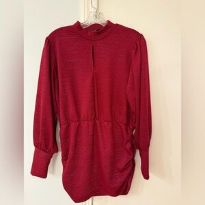 Lane Bryant Iridescent Long Line Blouse